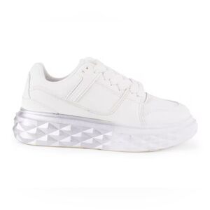 WANTED JET PLATFORM WHITE SNEAKERS NEW IN BOX